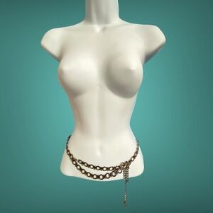 Gunmetal Circle Links Belt